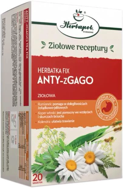 Herbatka ziołowa Herbapol Fix Anty-zGago 20 stz (5903850015574) - obraz 1