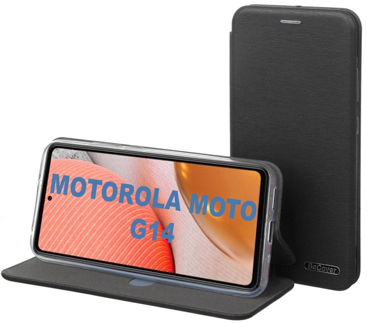Чехол-книжка для смартфона Motorola Moto G14 BeCover Exclusive Black (BC_710234) - Фото 3 Чехол-книжка для смартфона Motorola Moto G14 BeCover Exclusive Black (BC_710234) - изображение 3