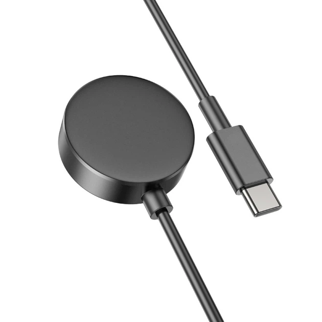 Беспроводное зарядное устройство для Samsung Galaxy Watch Hoco Wireless charger. Black - изображение 6