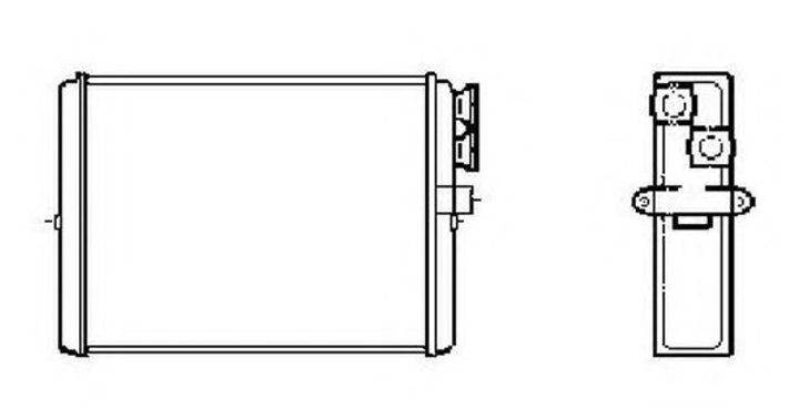 Радиатор печки NRF (53559) - изображение 1