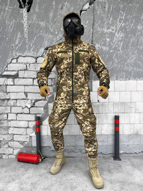 Тактичний костюм Softshell піксель розмір M - зображення 1