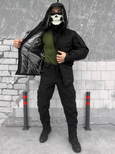 Зимний тактический костюм black размер M - изображение 2