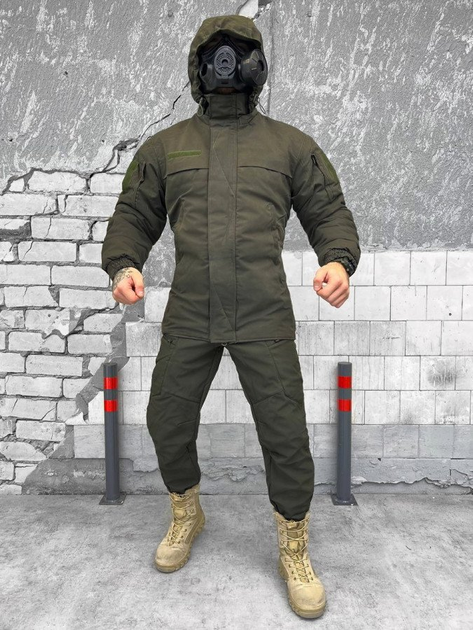 Зимовий тактичний костюм олива розмір XL - зображення 1