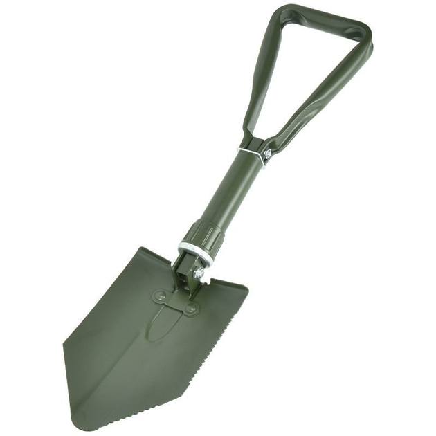 Лопата саперная складная в пластиковом чехле MFH BW Folding Spade Оливковая - изображение 1