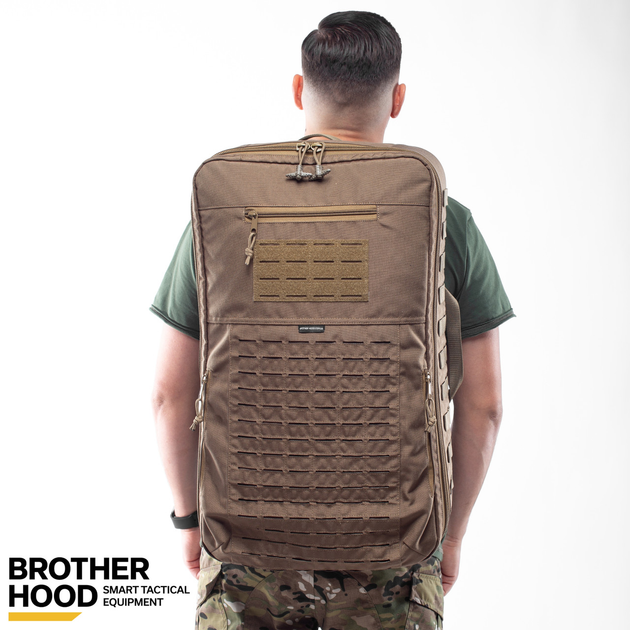Рюкзак для дронов защитный тактический универсальный для силовых структур Brotherhood койот L 30л (OR.M_4900) - изображение 2