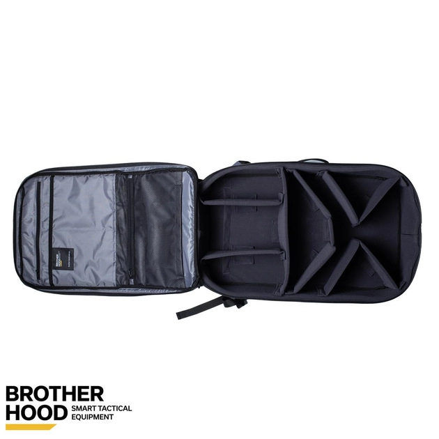 Рюкзак для дронов защитный тактический универсальный для силовых структур Brotherhood Серый L 30л (OR.M_4900) - изображение 2