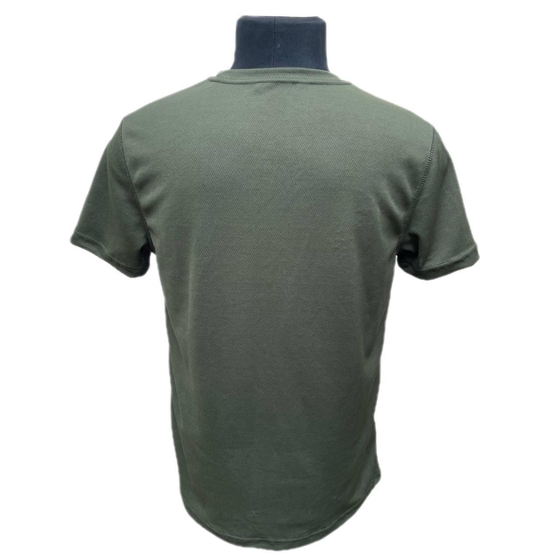 Футболка прямого кроя, военная футболка олива размер М - изображение 2