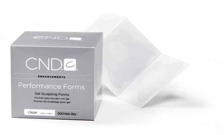 Прозрачные формы для моделирования ногтей CND Sculpting Performance Forms Clear (300 шт/уп) - Фото 2 Прозрачные формы для моделирования ногтей CND Sculpting Performance Forms Clear (300 шт/уп) - изображение 2