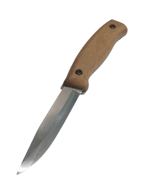 Туристический нож BS3FT CSH, углеродистая сталь, ручка орех, чехол кожа, лезвие 100мм BPS KNIVES - изображение 2
