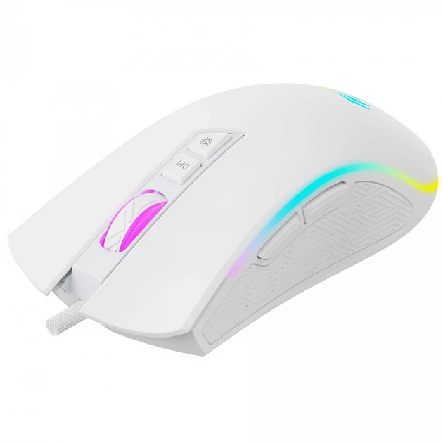 Проводная игровая мышь с 7 программируемыми кнопками HAVIT HV-MS1034 USB White - изображение 6