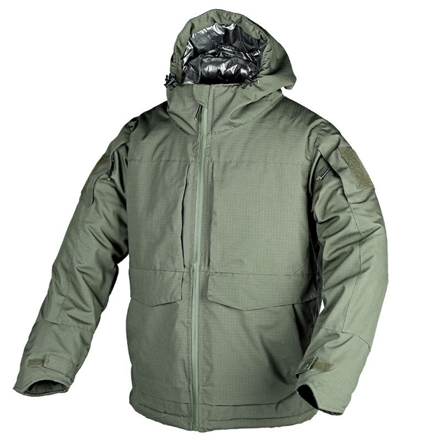 Тактична зимова водонепроникна куртка олива 2XL - зображення 2