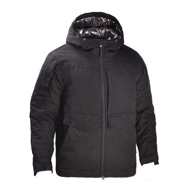 Тактическая зимняя водонепроницаемая куртка черная XL - изображение 2