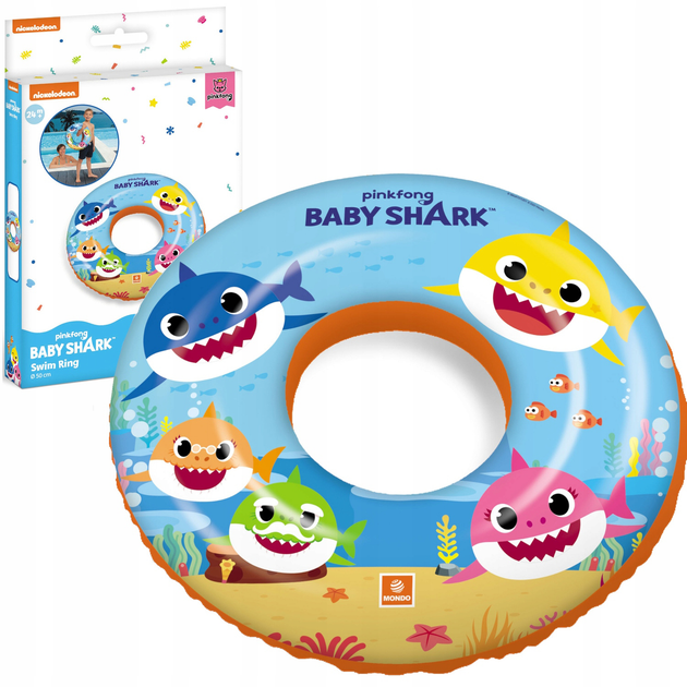 Koło do pływania Mondo Baby Shark 50 cm (8001011168897) - obraz 1