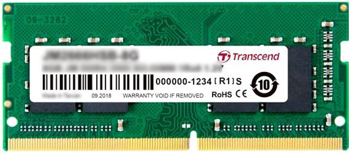Pamięć Transcend SODIMM DDR4-2666 4096MB PC4-21300 (JM2666HSH-4G) - obraz 1