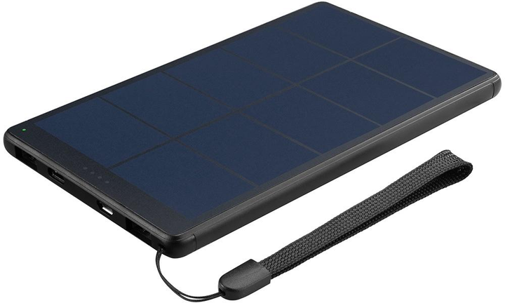 Powerbank solarny Sandberg Urban 10000 mAh 18W Solar Black (5705730420542) - obraz 1