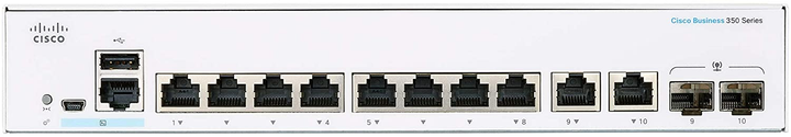 Комутатор Cisco CBS350-8FP-2G-EU - зображення 1
