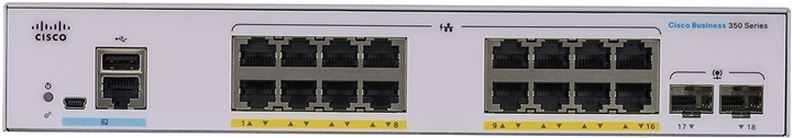 Комутатор Cisco CBS350-16P-E-2G-EU - зображення 1