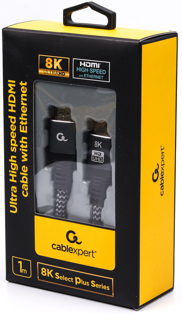 Kabel Cablexpert premium w opakowaniu blisterowym HDMI V.2.1 1 1 m (CCB-HDMI8K-1M) - obraz 2