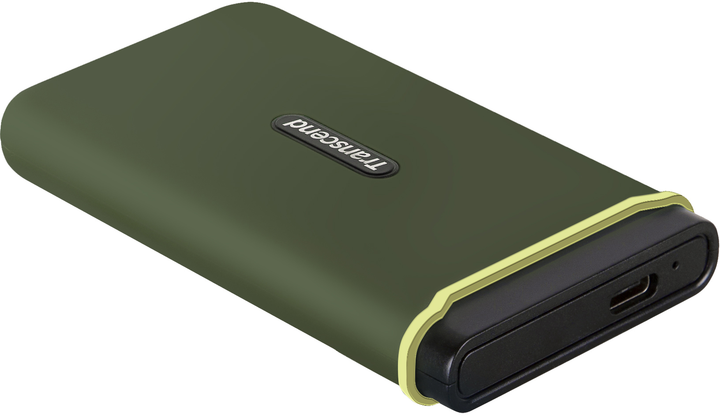 Dysk SSD Transcend ESD380C 2TB USB 3.1 Type-C 3D NAND TLC Military Green (TS2TESD380C) Zewnętrzny - obraz 4