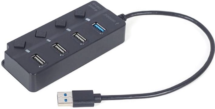 USB-хаб на 4 порти Gembird UHB-U3P1U2P3P-01 - зображення 1
