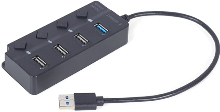 Hub USB 4-portowy Gembird UHB-U3P1U2P3P-01 - obraz 1