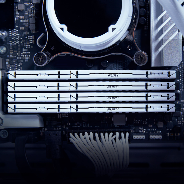 Pamięć Kingston FURY DDR5-5200 131072 MB PC5-41600 (Komplet 4x32768) Beast 2Rx8 White (KF552C40BWK4-128) - obraz 5