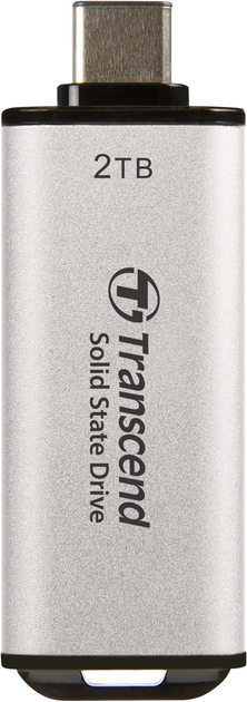 Dysk SSD Transcend ESD300 2TB USB 3.1 Gen 2 Type-C Silver (TS2TESD300S) Zewnętrzny - obraz 4