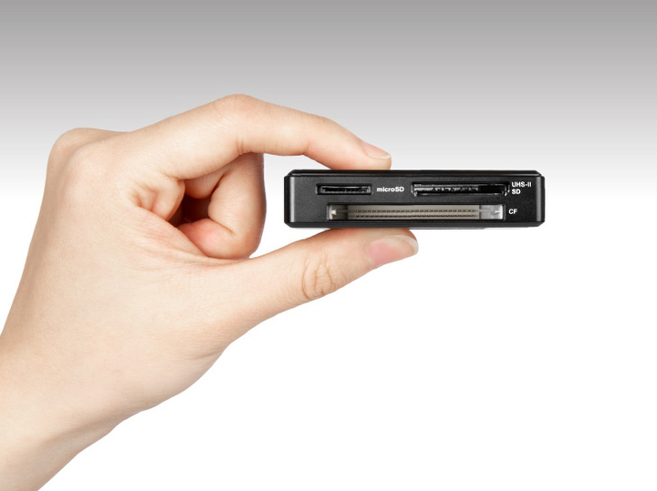 Кардрідер Transcend TS-RDF9K2 USB3.1 Gen1 All-in-1 Multi Card Reader UHS-II SD/microSD/CF - зображення 4
