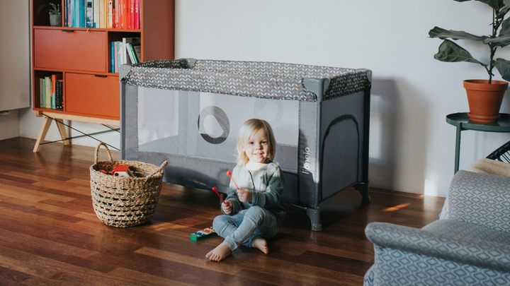 Łóżeczko dla dzieci Lionelo Stefi Grey Concrete Multicolor 125x65 cm (5903771700160) - obraz 6