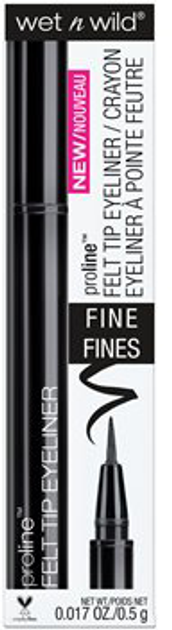 Pisak eyeliner Wet n Wild ProLine Eyeliner Pen Shade Black 0.5 g (4049775587527) - obraz 1