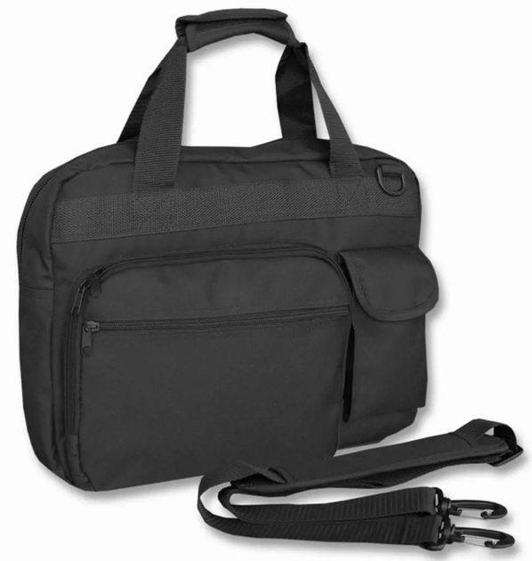 Сумка для ноутбука тактична Mil-Tec Водовідштовхуюча 40х30х10см M.LAPTOP BAG BLACK (13821002) - изображение 3