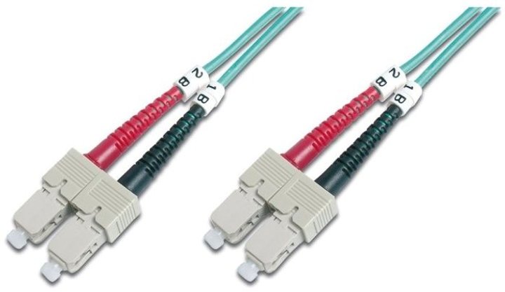 Optyczny kabel patch Digitus Professional SC/UPC-SC/UPC 50/125 OM3 duplex 3 m (DK-2522-03/3) - obraz 1