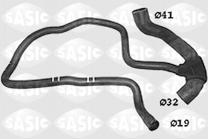 Патрубки системы охлаждения SASIC SWH6720 Opel CORSA 1336233, 6336101 - изображение 1