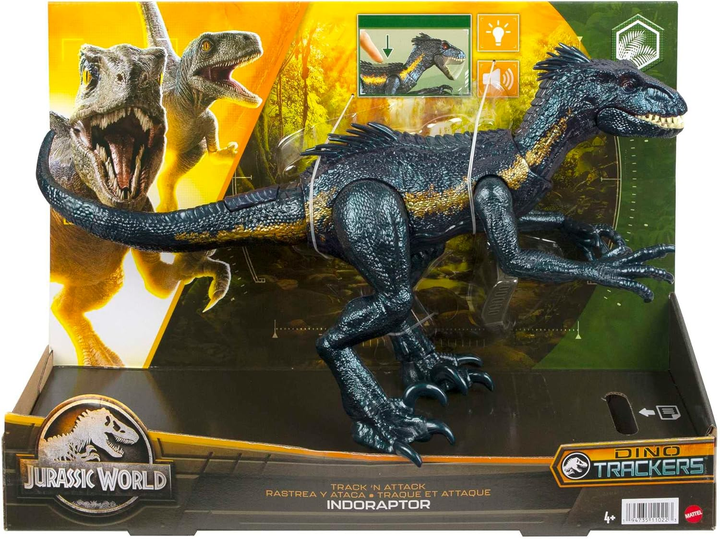 Фігурка Mattel Jurassic World Track 'N Attack Індораптор (SIOC) 18 см (194735110254) - зображення 4
