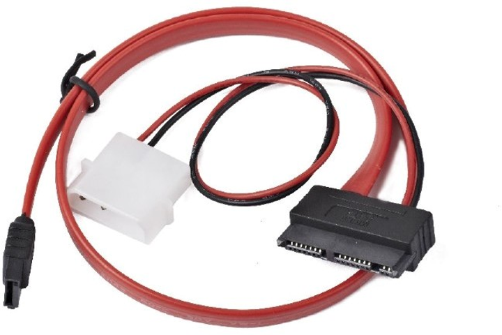 Kabel Cablexpert CC-MSATA-001 Micro SATA z zasilaniem 0.45 m (CC-MSATA-001) - obraz 1