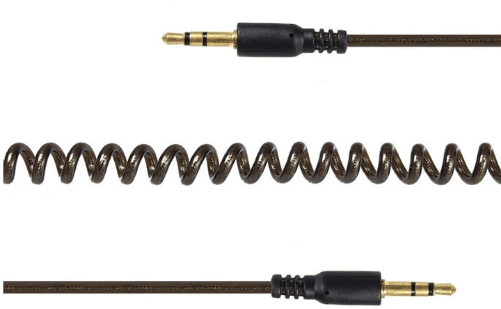 Kabel spiralny audio stereo Cablexpert CCA-405-6 1.8 m Czarny - obraz 1