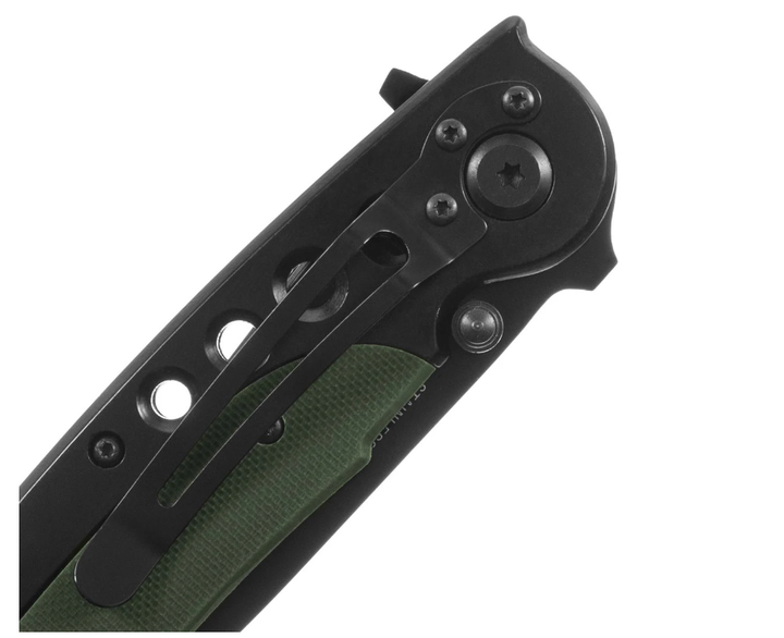 Спасательный Складной Нож для Выживания Mil-Tec One-Hand Black Olive 15305000 - изображение 3