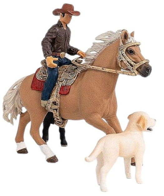 Набір фігурок Schleich Farm World Вестерн Верхова Їзда (4059433474427) - зображення 3
