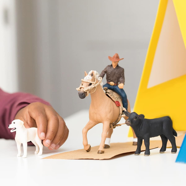 Набір фігурок Schleich Farm World Вестерн Верхова Їзда (4059433474427) - зображення 7