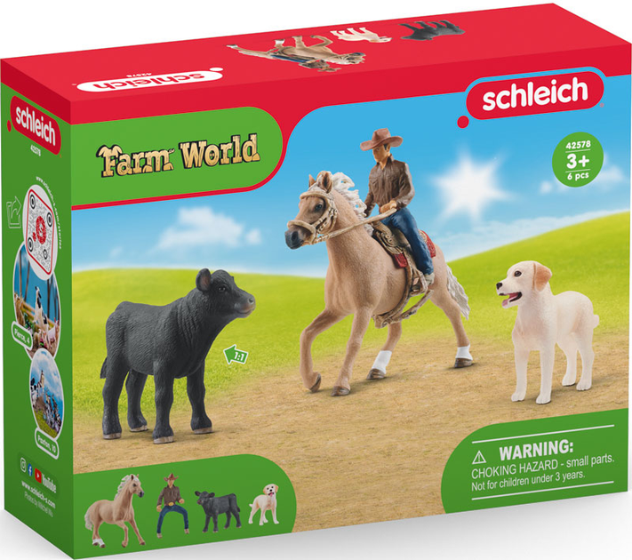 Набір фігурок Schleich Farm World Вестерн Верхова Їзда (4059433474427) - зображення 8