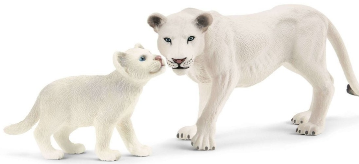 Набір фігурок Schleich Wild Life Біла левиця з левенятами (4059433296333) - зображення 2