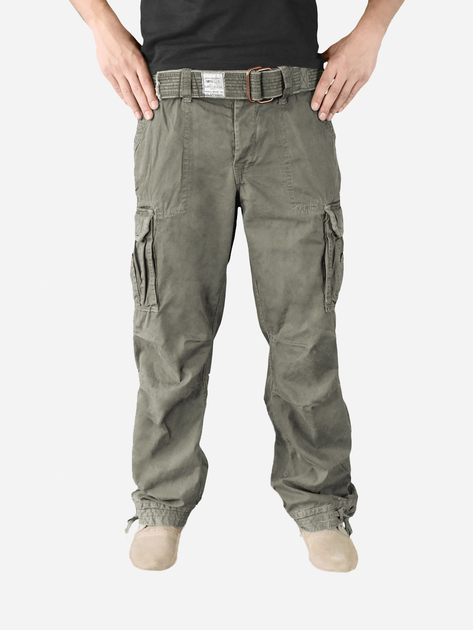 Тактичні штани Surplus Raw Vintage Premium Vintage Trousers 05-3597-01 M Olive (4250403102450) - зображення 1