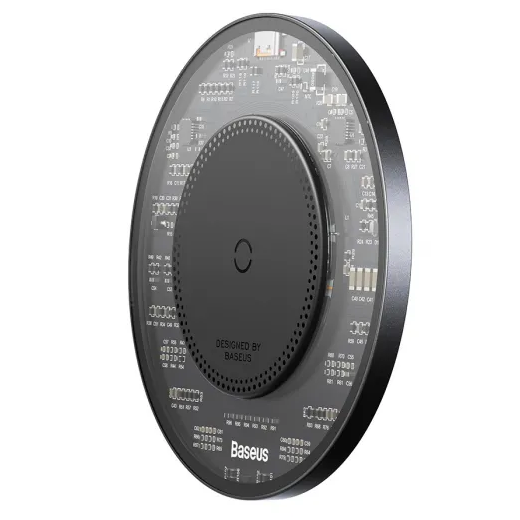 Безпровідна зарядка QI BASEUS Simple 2 Wireless Charger 15W Cluster Чорний (CCJJ050001) - Фото 5 Безпровідна зарядка QI BASEUS Simple 2 Wireless Charger 15W Cluster Чорний (CCJJ050001) - зображення 5