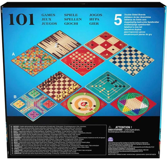 Zestaw gier klasycznych Spin Master 101 Gra (6065340) (778988436578) - obraz 5