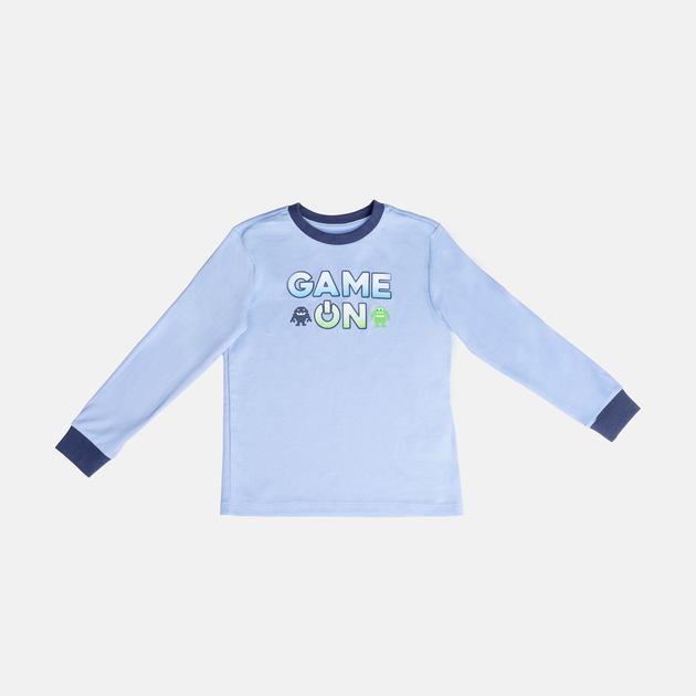 Піжама (лонгслів + штани) дитяча OVS 1912208 110 см Blue (8056781397398) - зображення 1