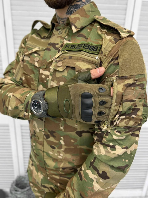 Тактичний армійський костюм F16 штани + сорочка МУЛЬТИКАМ, розмір XL - зображення 1