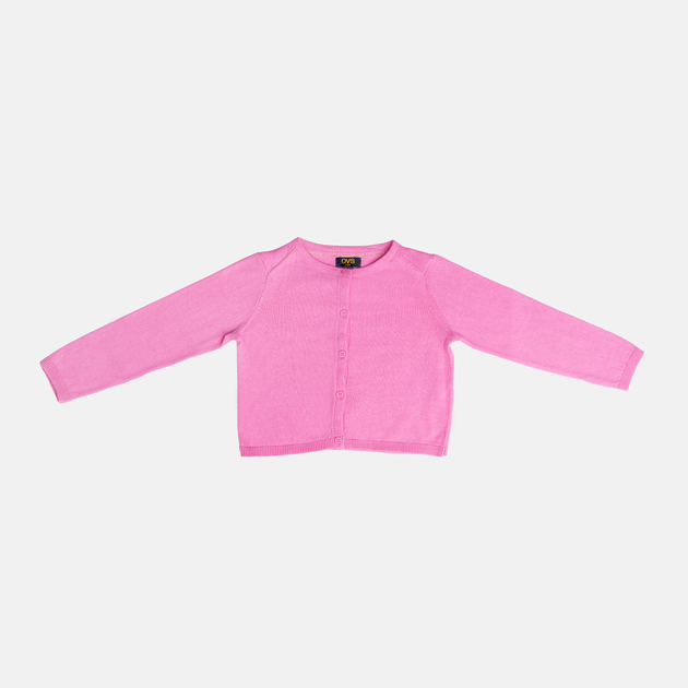 Sweter rozpinany dla dziewczynki OVS 1824212 122 cm Różowy (8056781617229) - obraz 1
