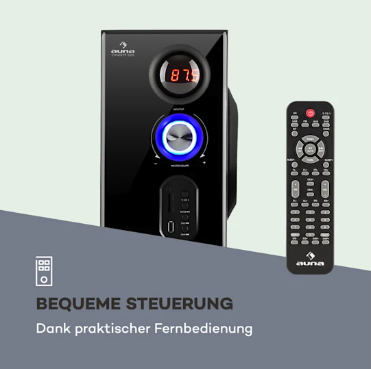 Акустична система Auna Concept 520 5.1, 75 Вт RMS, BT, USB, SD - зображення 8