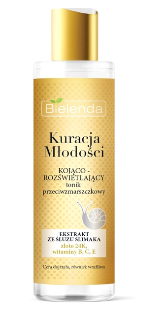 Tonik do twarzy Bielenda Kuracja Młodości przeciwzmarszczkowy 200 ml (5902169054335) - obraz 1