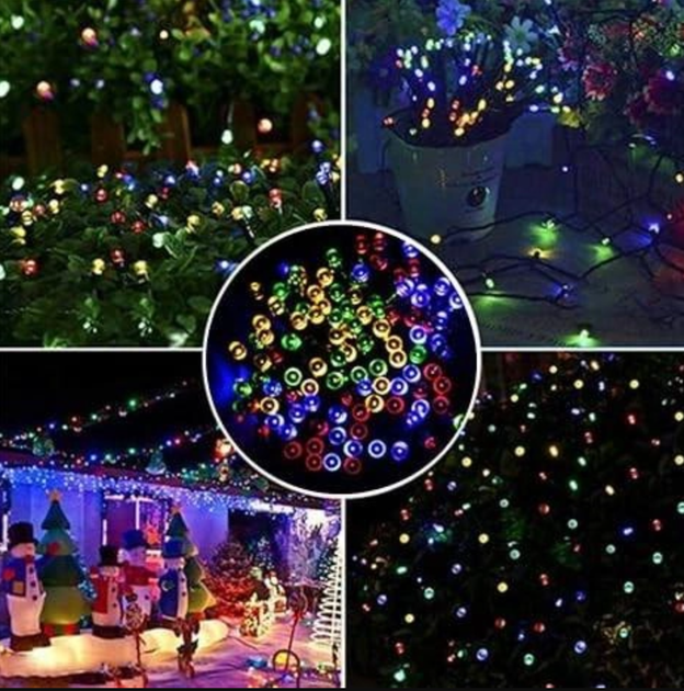 Гирлянда Мультицветная уличная FOYU FO-TA181 100 LED 10м 100 ламп аккумуляторная на солнечной панели - Фото 6 Гирлянда Мультицветная уличная FOYU FO-TA181 100 LED 10м 100 ламп аккумуляторная на солнечной панели - изображение 6